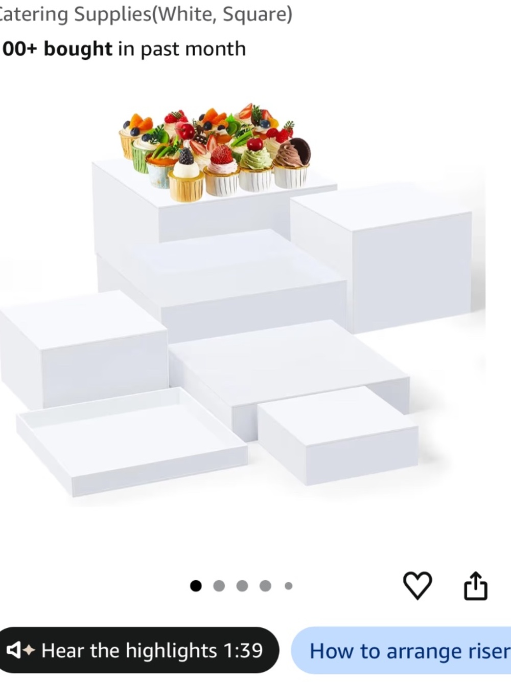 6PCS Buffet Risers